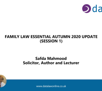 New Family & Children Law CPD releases