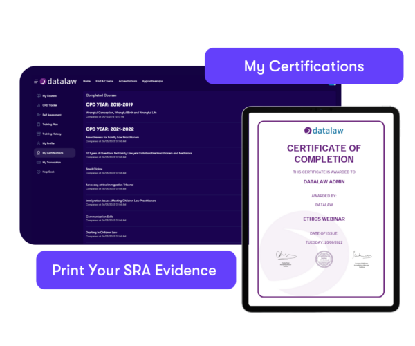 CPD Certifications - no background