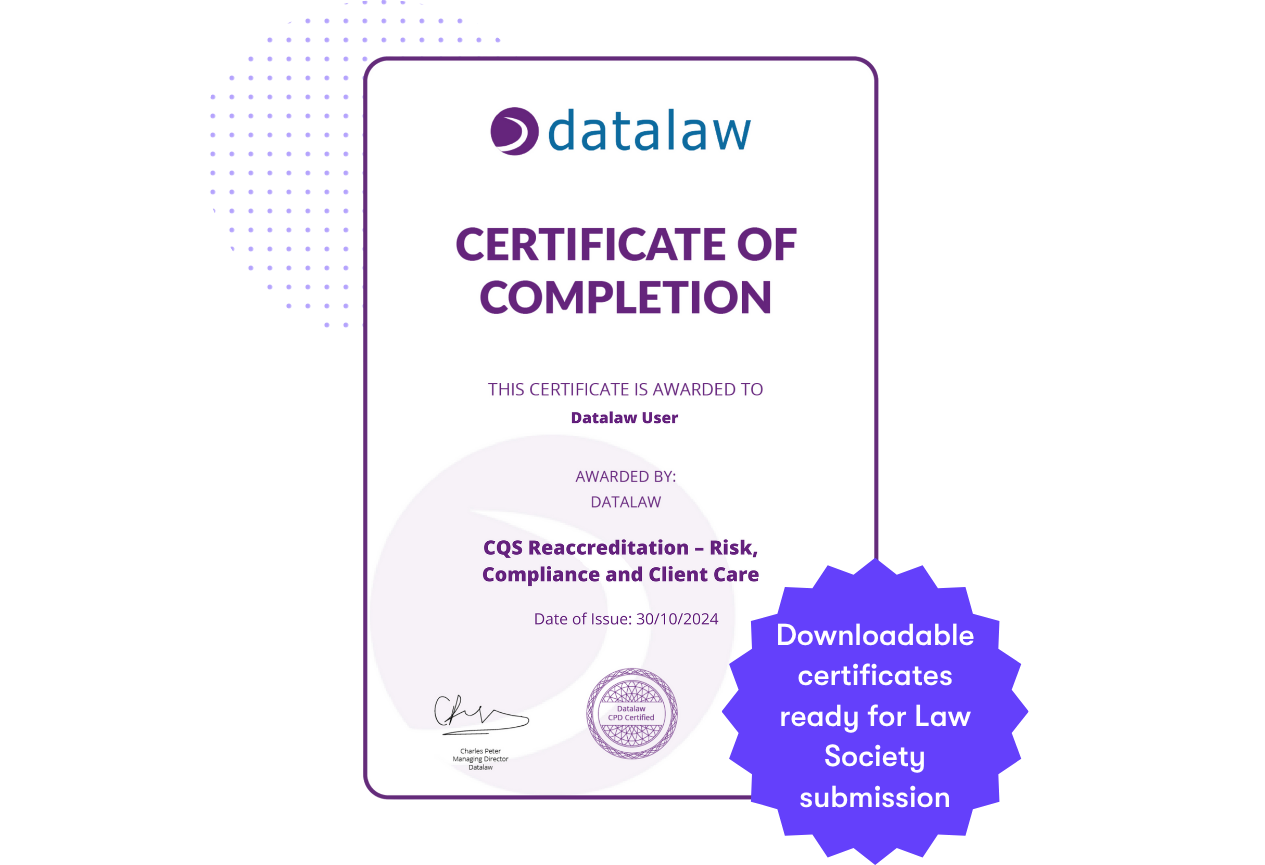 CQS Accreditation - Datalaw
